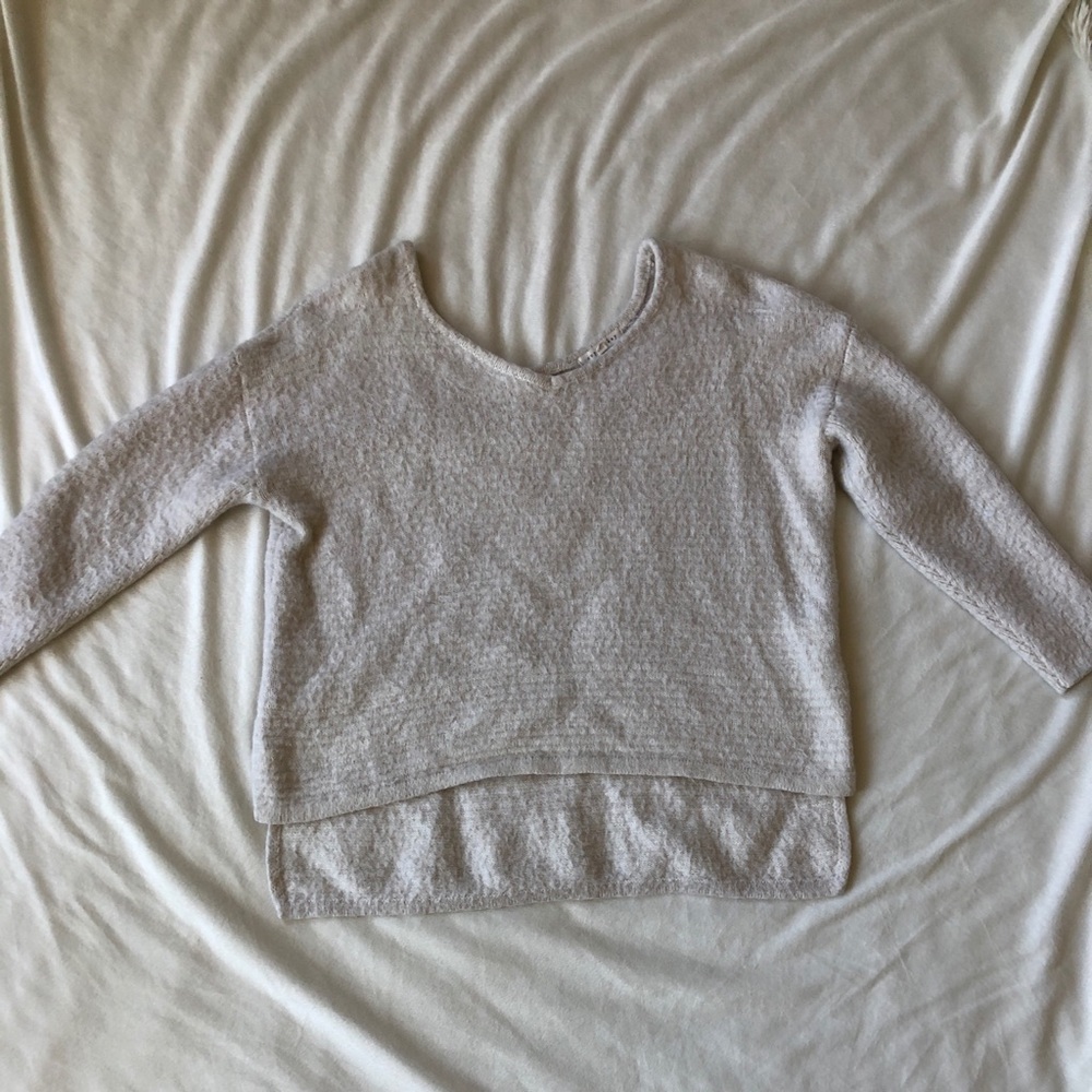 White Fuzzy Sweater